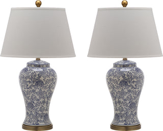 Safavieh Spring 29-Inch H Blossom Table Lamp Blue/White 