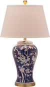 Safavieh Spring 29-Inch H Blossom Table Lamp Navy/White Mirror main image