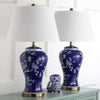 Safavieh Spring 29-Inch H Blossom Table Lamp Navy/White Mirror 