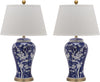 Safavieh Spring 29-Inch H Blossom Table Lamp Navy/White Mirror 