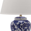 Safavieh Spring 29-Inch H Blossom Table Lamp Navy/White Mirror 