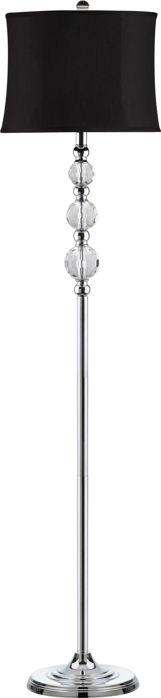 Safavieh Venezia 61-Inch H Floor Lamp Clear/Chrome Mirror 