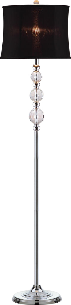 Safavieh Venezia 61-Inch H Floor Lamp Clear/Chrome Mirror main image