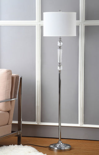 Safavieh Fairmont 60-Inch H Floor Lamp Clear/Chrome Mirror 