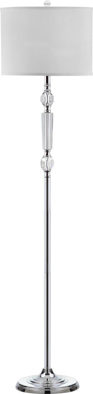 Safavieh Fairmont 60-Inch H Floor Lamp Clear/Chrome Mirror 