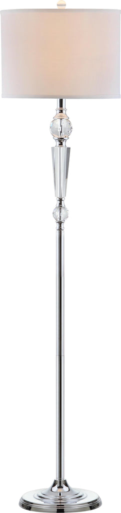 Safavieh Savannah 60-Inch H Floor Lamp Clear/Chrome Mirror main image