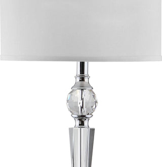 Safavieh Savannah 60-Inch H Floor Lamp Clear/Chrome Mirror 