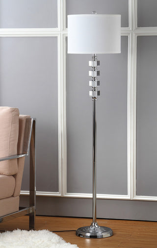 Safavieh Lombard 60-Inch H Street Floor Lamp Clear/Chrome 