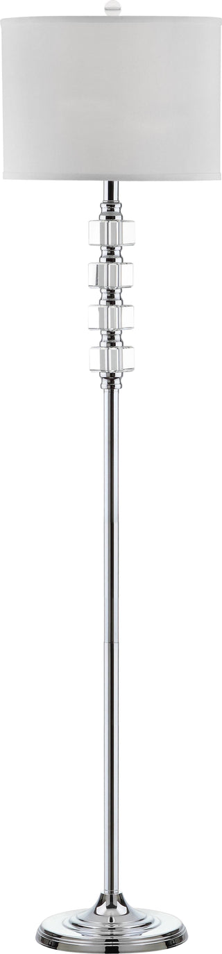 Safavieh Lombard 60-Inch H Street Floor Lamp Clear/Chrome 