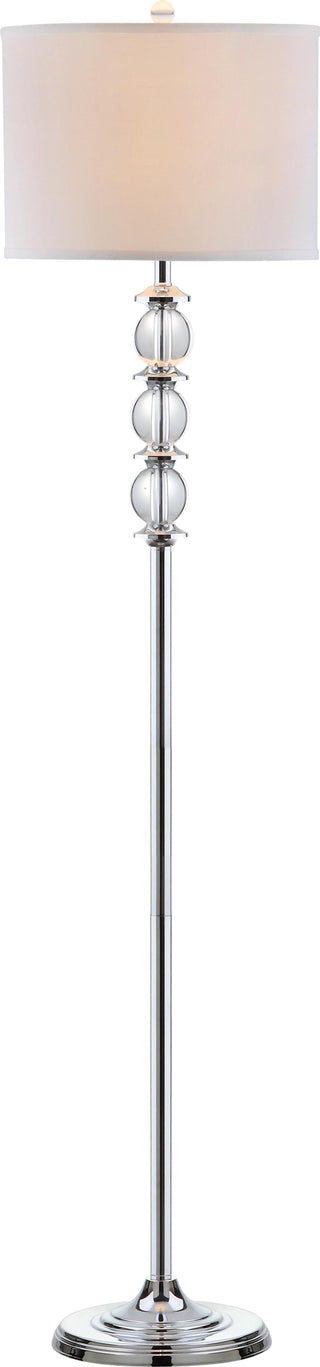 Safavieh Riga 60-Inch H Floor Lamp Clear/Chrome Mirror main image