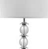 Safavieh Riga 60-Inch H Floor Lamp Clear/Chrome Mirror 