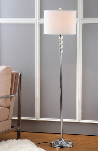 Safavieh Vendome 60-Inch H Floor Lamp Clear/Chrome Mirror 