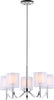 Safavieh Mika 5 Light Chrome 264 Inch Dia Adjustable Chandelier Lamp Mirror main image
