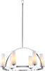 Safavieh Lunar 6 Light Chrome 24 Inch Dia Adjustable Pendant Lamp Mirror main image