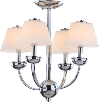 Safavieh Yardley 4 Light Chrome 189 Inch Dia Chandelier Lamp Mirror main image