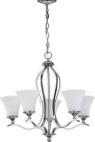 Safavieh Celeste 5 Light Chrome 2525 Inch Dia Chandelier Lamp Mirror 