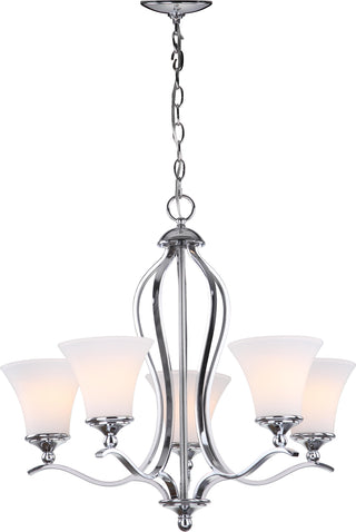 Safavieh Celeste 5 Light Chrome 2525 Inch Dia Chandelier Lamp Mirror main image