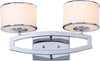 Safavieh Lenora 2 Light Chrome 95-Inch H Double Drum Sconce Lamp Mirror main image