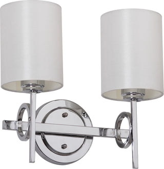 Safavieh Ventura Chrome 1325-Inch H Double Light Sconce Lamp Mirror 