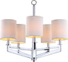 Safavieh Axis 5 Light Chrome 26 Inch Dia Chandelier Lamp Mirror main image