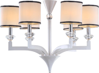 Safavieh Erin 6 Light White 275 Inch Dia Chandelier Pearl Lamp Mirror main image