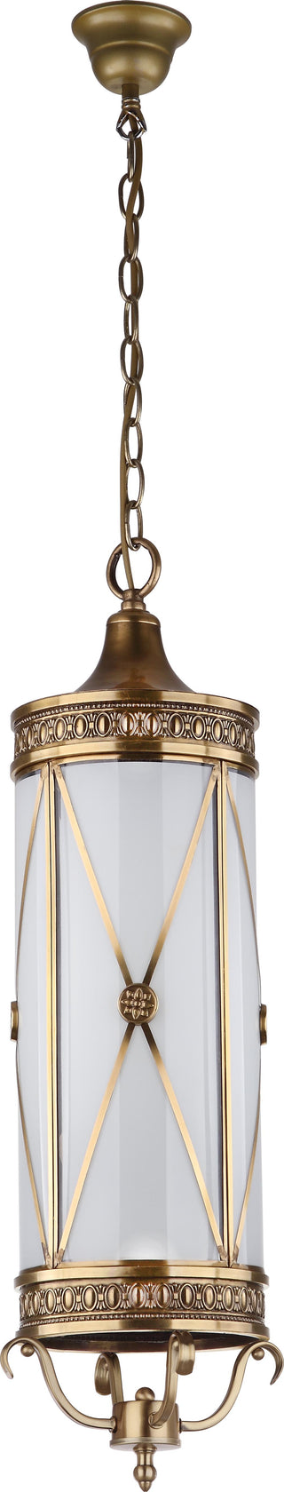 Safavieh Darby 3 Light Brass 825-Inch Dia Small Pendant Lamp Mirror 