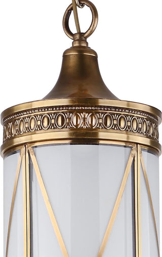 Safavieh Darby 3 Light Brass 825-Inch Dia Small Pendant Lamp Mirror 