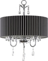 Safavieh Abbeville 3 Light Chrome Beaded 18-Inch Dia Chandelier Lamp Mirror 