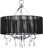 Safavieh Vienne 3 Light Chrome Beaded 18-Inch Dia Chandelier Lamp Mirror 