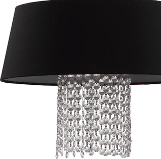 Safavieh Cadenza 3 Light Chrome Beaded 16-Inch Dia Pendant Lamp Mirror 