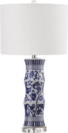 Safavieh Sandy 275-Inch H Table Lamp White/Blue 
