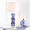 Safavieh Sandy 275-Inch H Table Lamp White/Blue 