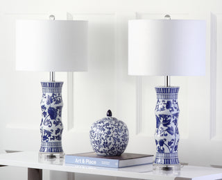 Safavieh Sandy 275-Inch H Table Lamp White/Blue 