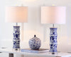 Safavieh Sandy 275-Inch H Table Lamp White/Blue  Feature