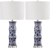 Safavieh Sandy 275-Inch H Table Lamp White/Blue 