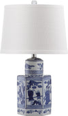 Safavieh Judy 235-Inch H Table Lamp White/Blue 