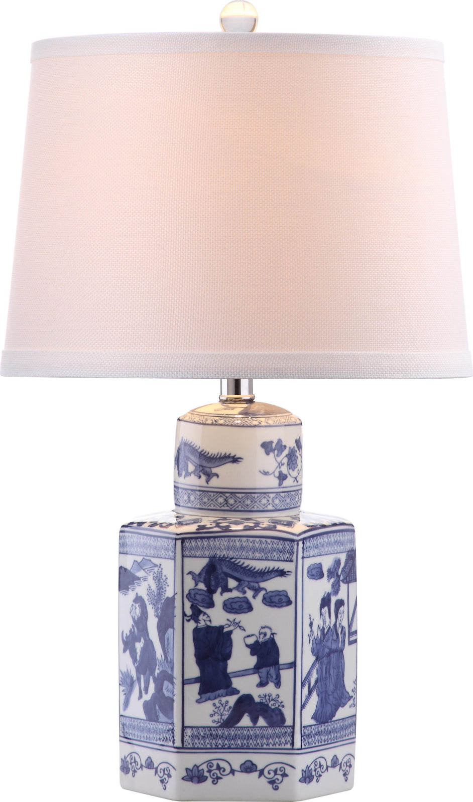 Safavieh Judy 235-Inch H Table Lamp White/Blue main image