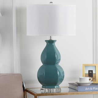 Safavieh Juniper 30-Inch H Table Lamp Egg Blue Mirror 