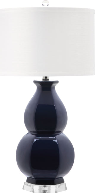 Safavieh Jinuper 30-Inch H Navy Table Lamp Mirror 