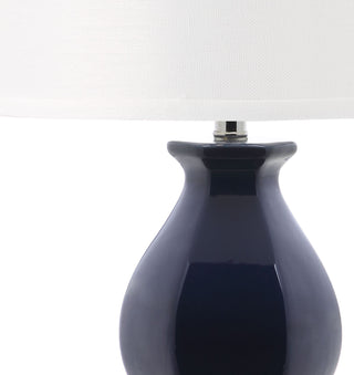 Safavieh Jinuper 30-Inch H Navy Table Lamp Mirror 