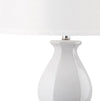 Safavieh Juniper 30-Inch H White Table Lamp Mirror 