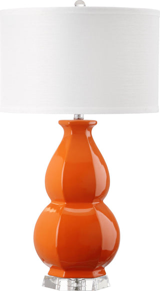 Safavieh Juniper 30-Inch H Orange Table Lamp Mirror 