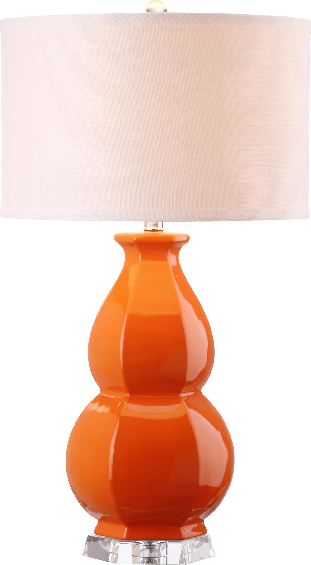 Safavieh Juniper 30-Inch H Orange Table Lamp Mirror main image