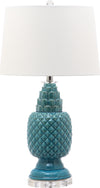 Safavieh Blakely 28-Inch H Teal Table Lamp Blue Mirror 