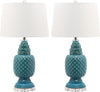 Safavieh Blakely 28-Inch H Teal Table Lamp Blue Mirror 