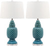 Safavieh Blakely 28-Inch H Teal Table Lamp Blue Mirror 