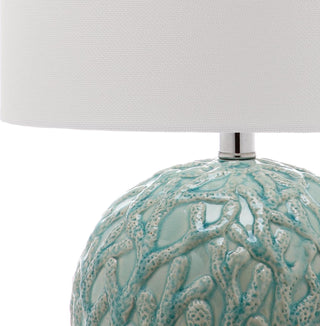 Safavieh Robinson 20-Inch H Table Lamp Light Blue Mirror 