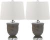 Safavieh Shoal 23-Inch H Grey Table Lamp Mirror 