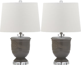 Safavieh Shoal 23-Inch H Grey Table Lamp Mirror 