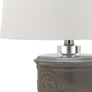 Safavieh Shoal 23-Inch H Grey Table Lamp Mirror 